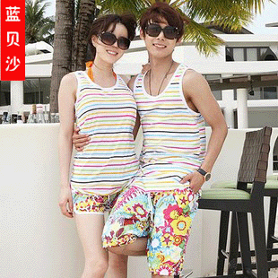 Shorts spring and summer women's male shorts lovers beach pants trousers lovers pants