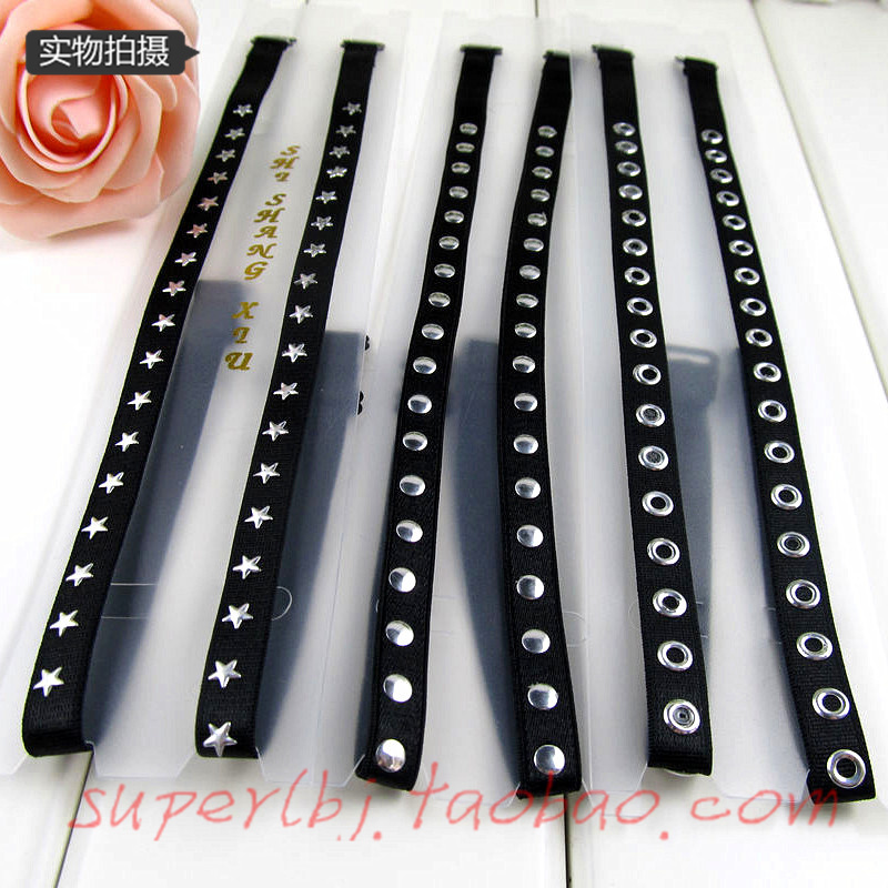 Shoulder strap bra belt sexy rivet black fashion underwear belt pectoral girdle mm double-shoulder