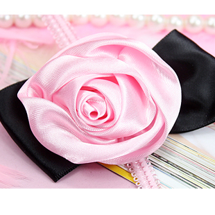 Shoulder strap elegant stereo silks and satins rose one shoulder halter-neck shoulder strap underwear shoulder strap