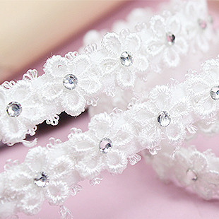 Shoulder strap lace decoration small flower sparkling diamond double-shoulder shoulder strap underwear belt pectoral girdle