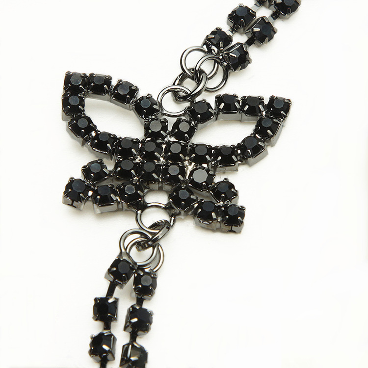 Shoulder strap single row rhinestone back cross paragraph bow shoulder strap u.s. back underwear pectoral girdle belt