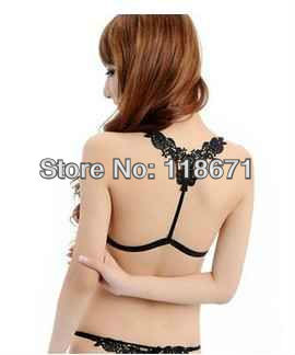 Shoulder straps cross bow invisible sexy underwear bra straps