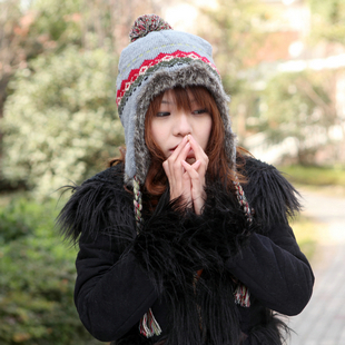 Siggi hat female winter autumn and winter knitted hat lei feng cap ear protector cap plane cap