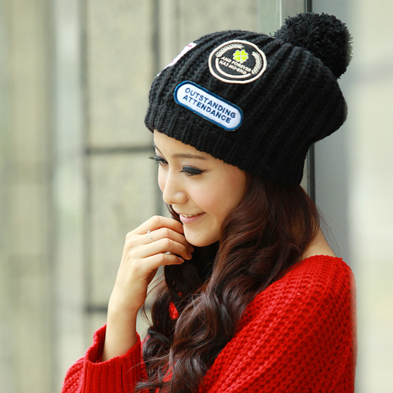 Siggi hat female winter female autumn and winter knitted hat wool parent-child knitted hat