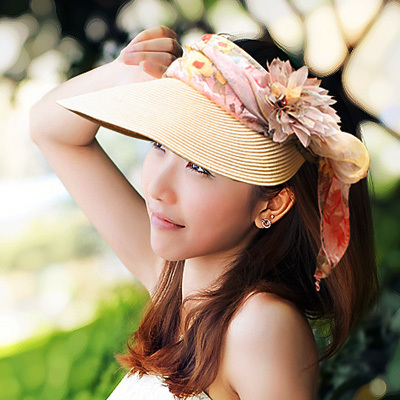 Siggi natural strawhat hat female summer sunbonnet strawhat visor sun hat large-brimmed hat beach cap