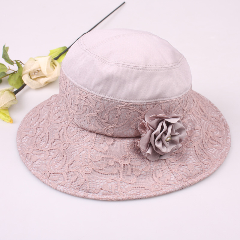 Siggi noble elegant lace women's hat sun hat female summer sunbonnet female big along the cap