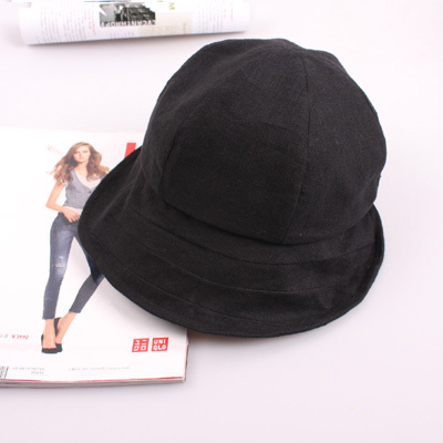 Siggi pure hemp material spring and autumn hat female summer sunbonnet bucket hat sun hat large-brimmed hat