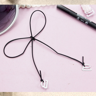 Silica gel circle black elastic halter-neck shoulder strap underwear shoulder strap