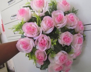 Silk flower arch artificial flower silk flower 18 perfume rose bride holding flowers