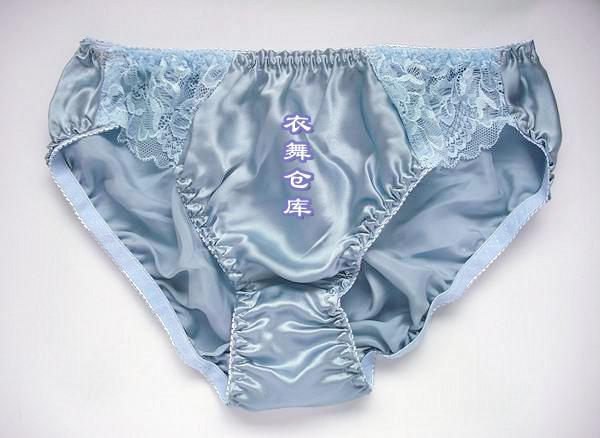 Silk panties female briefs 100 mulberry silk antibiotic low-waist lace m-xl