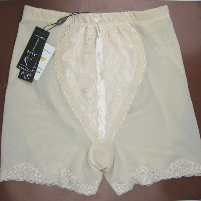 Silk protein 3 short plastic pants drawing butt-lifting abdomen thin waist one-piece dress short body shaping pants