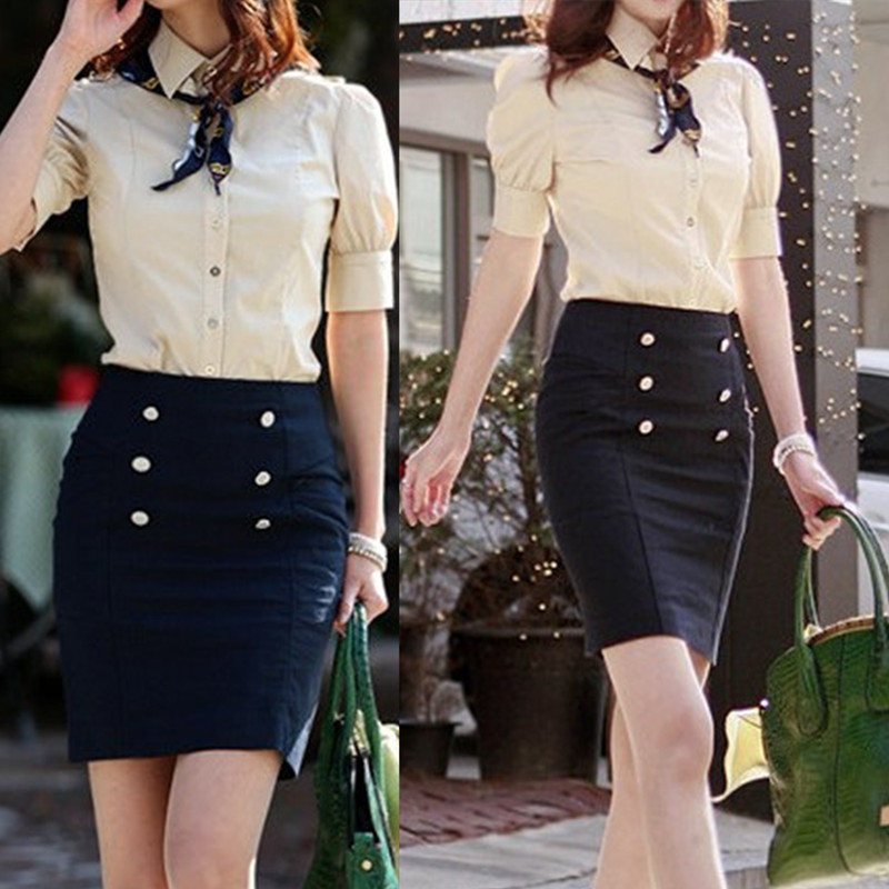 Silk scarf 2012 work wear dress set women's new arrival fashion slim formal ol work wear set