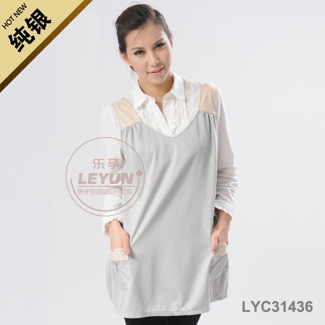 Silver fiber radiation-resistant silver fiber apron spaghetti strap radiation-resistant c31 maternity clothing