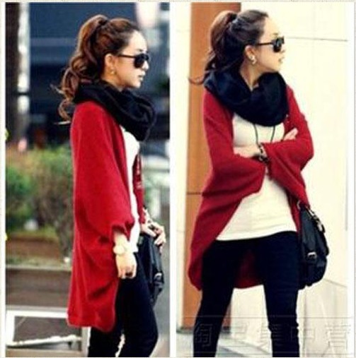 Simple Fashion Women's Korean version Sweater loose cashmere medium sleeve