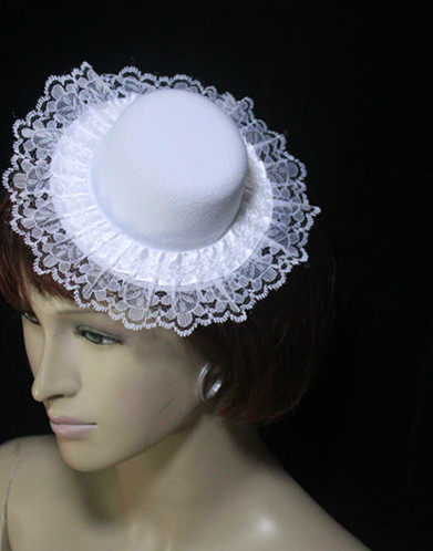 Simple Lace/Flannelette Wedding Bridal Hat/Party Hat/Headpiece LYT-LM018 Free Shipping