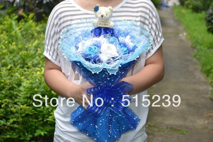 Simulation bouquet of roses creative gifts wedding supplies Christmas gifts ZA310