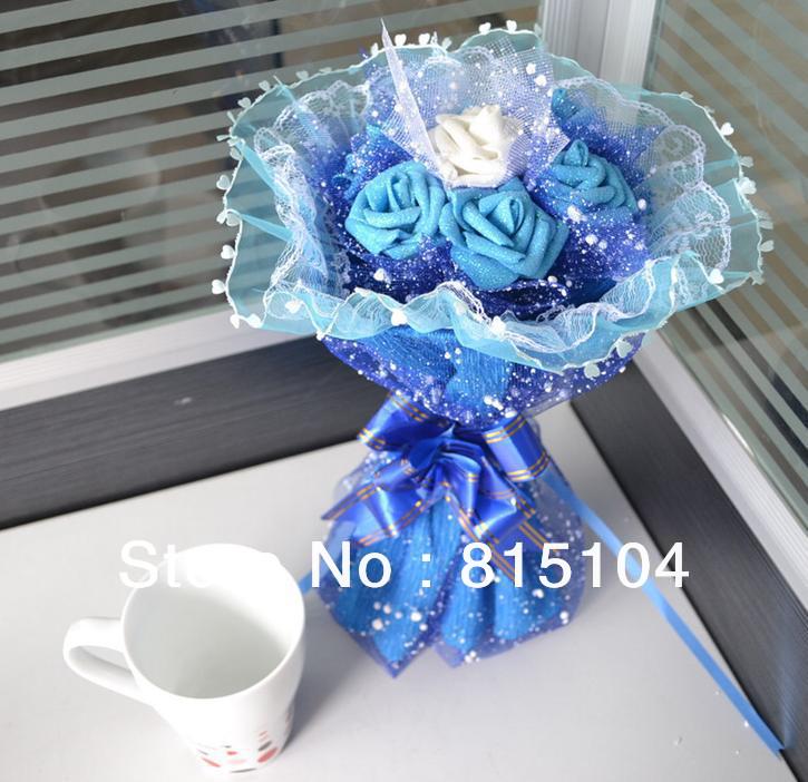Simulation bouquet wedding gifts creative birthday gift, Christmas gift cartoon toy bouquet AS13
