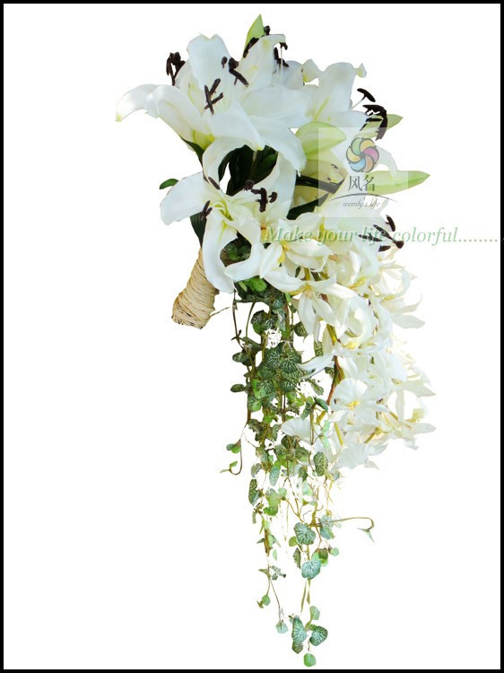 Simulation bouquets bride bouquet  lily orchid photography props