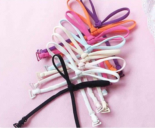 Single joker sweet candy color hang neck shoulder belt underwear aglet contact zone