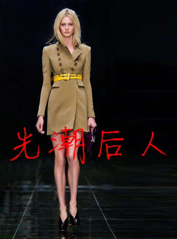 Sisouhor trench fashion autumn and winter slim woolen outerwear - 0015