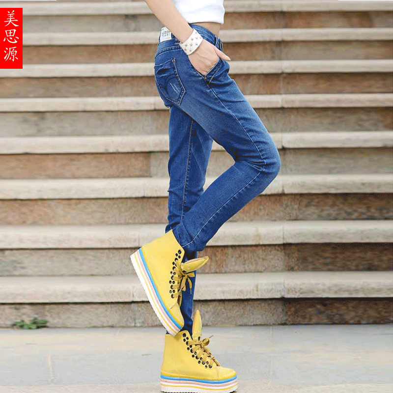 Siyuan 2013 autumn and winter women mid waist skinny pants pencil trousers slim elastic ky8830