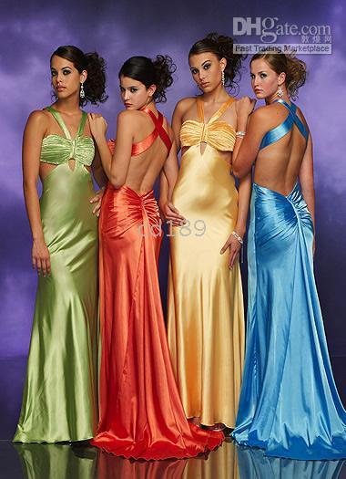 size Any color Sexy floor-length pleats train Formal Gowns Any