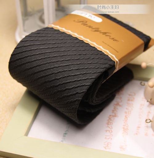 Slanting stripe ldquo ; excellent elastic prettifier help transform thunder thighs autumn and winter thick pantyhose