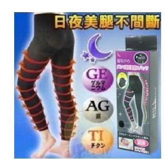 Sleeping Beauty slim pants legs at night plastic legs US panty   TAPING ARMS SHAPER beautiful  legs   Pt+Ti+Ge+Ag