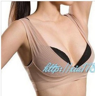 Sleeping underwear bra wireless chest push up accept supernumerary breast invisible vest