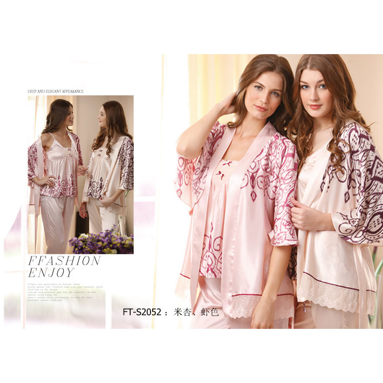 Sleepwear new arrival  women's south korean silk lounge set