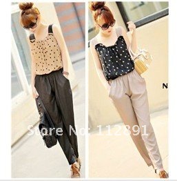 SLEEVELESS POLKA DOT JUMPSUIT   M0275