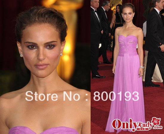 sleeveless Sweetheart Floor Length chiffon Red Carpet 85th Academy Awards Celebrity Oscar Dress 2013