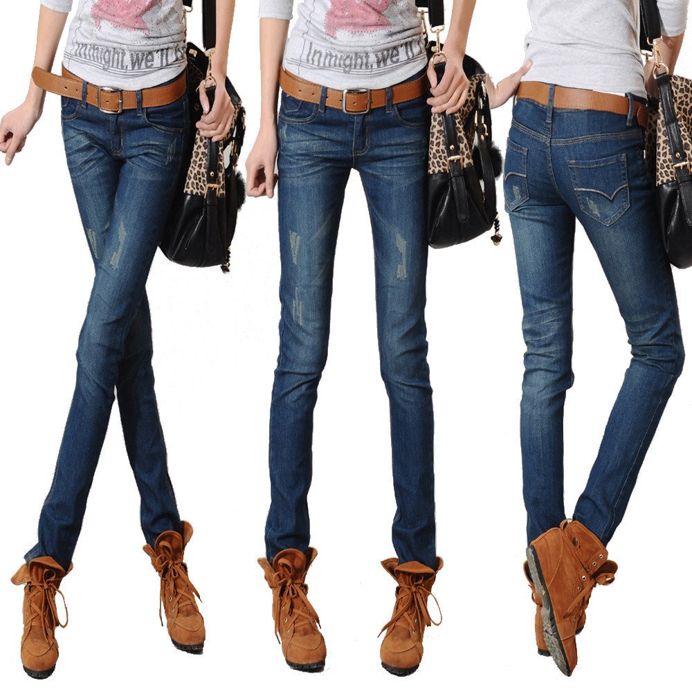 Slim 2012 spring and autumn pencil pants skinny pants jeans female trousers tight