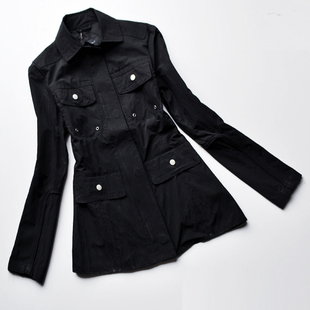 Slim slim waist paragraph casual outerwear plus size f401