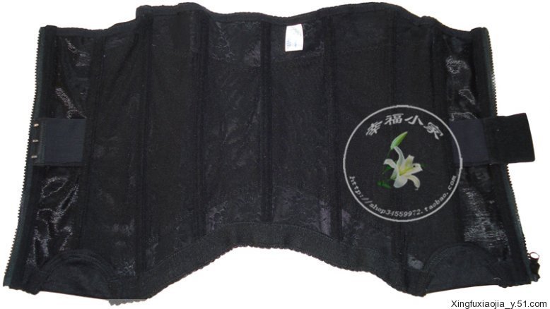 Slim waist abdomen drawing zipper body shaping cummerbund belt clip weight loss cummerbund long abdomen drawing belt