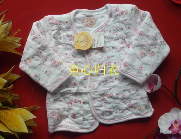 Small ant k221 x413 baby thermal top y26 thickening vigogne lacing separate 0 - 8