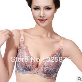 small chest the peacock thick Cup side received Furu gather adjust bra sexy lingerie underwear brassiere for women BR-114