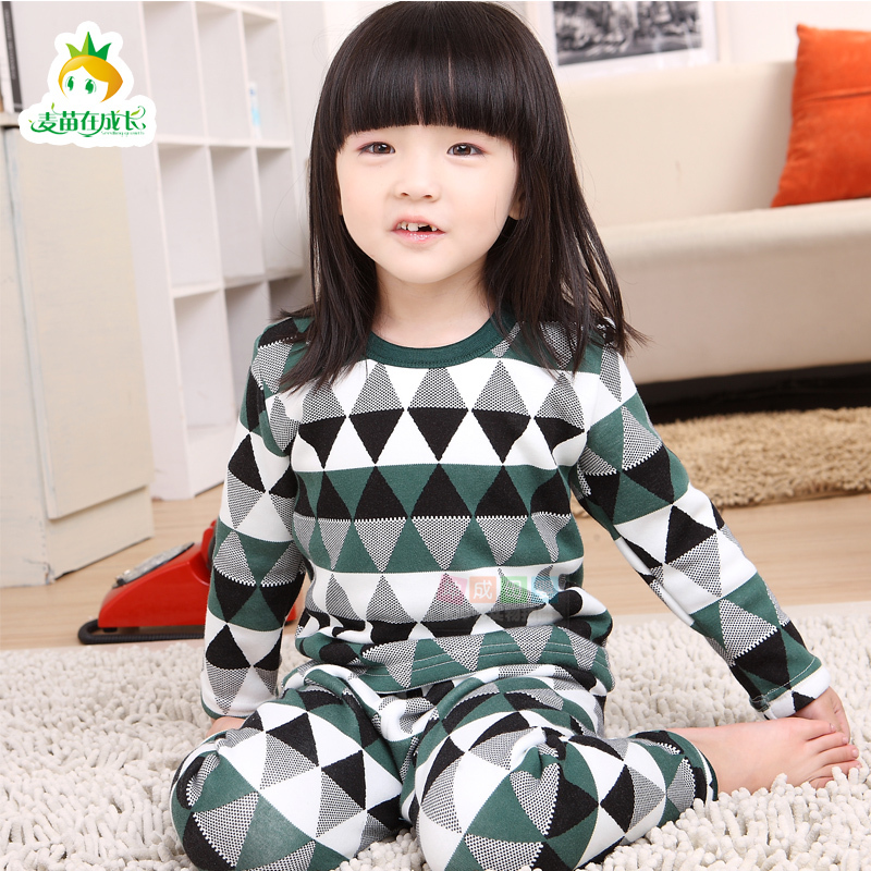 Small child female child underwear set male child underwear set lounge 2012 wheat