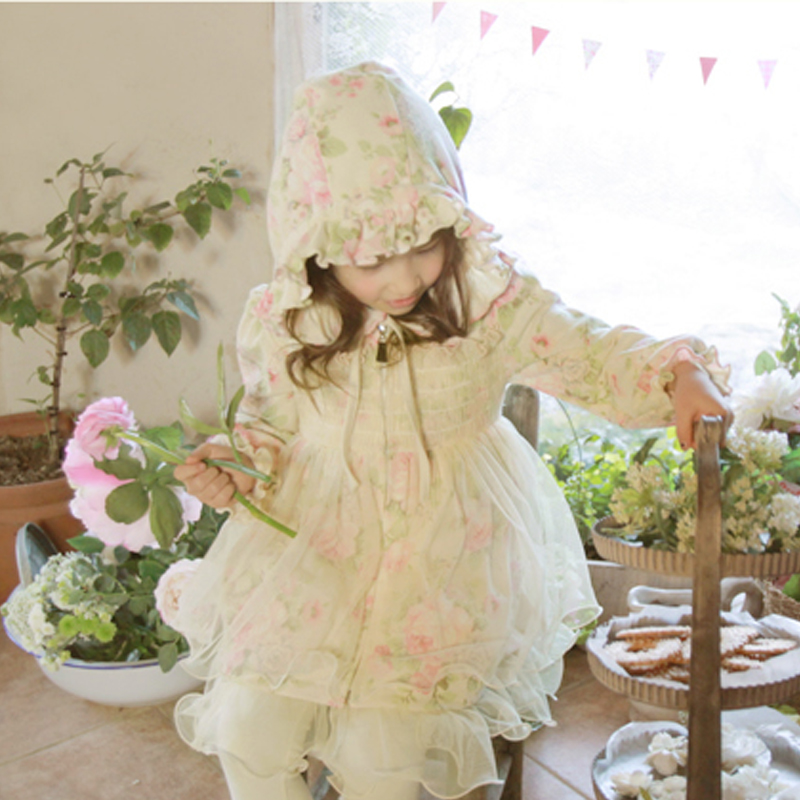 Small children's clothing autumn 2012 Girl trench outerwear princess spring and autumn child top