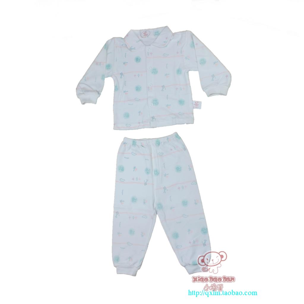 Small female child double faced print 100% cotton underwear lounge sleep set 6 - 18 baby
