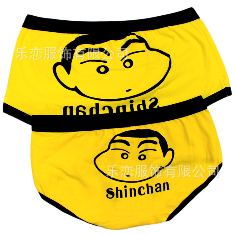 Small new cotton underwear wholesale cute cartoon lovers man straight Angle lady's triangle underwear underwear