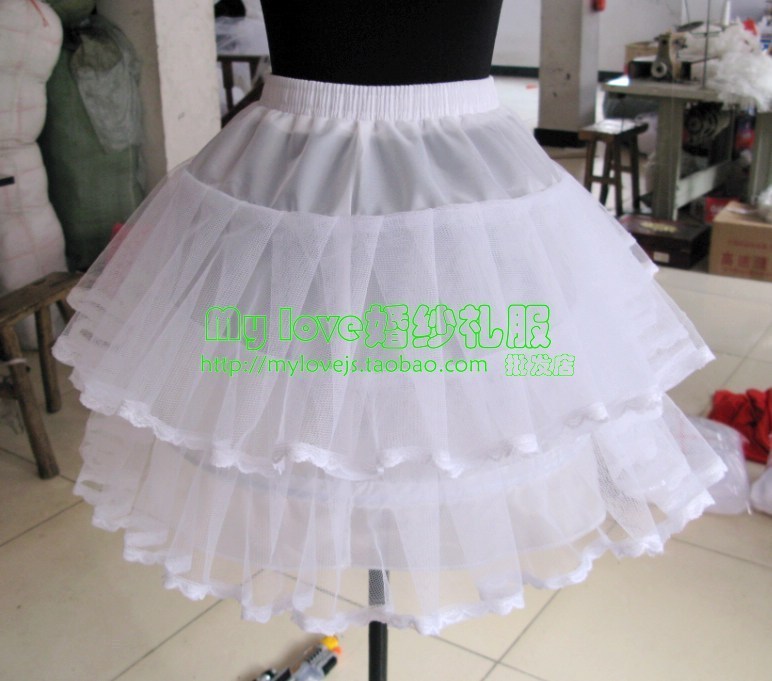 Small panniers puff skirt dress bridesmaid short skirt ballet pannier hard yarn skirt