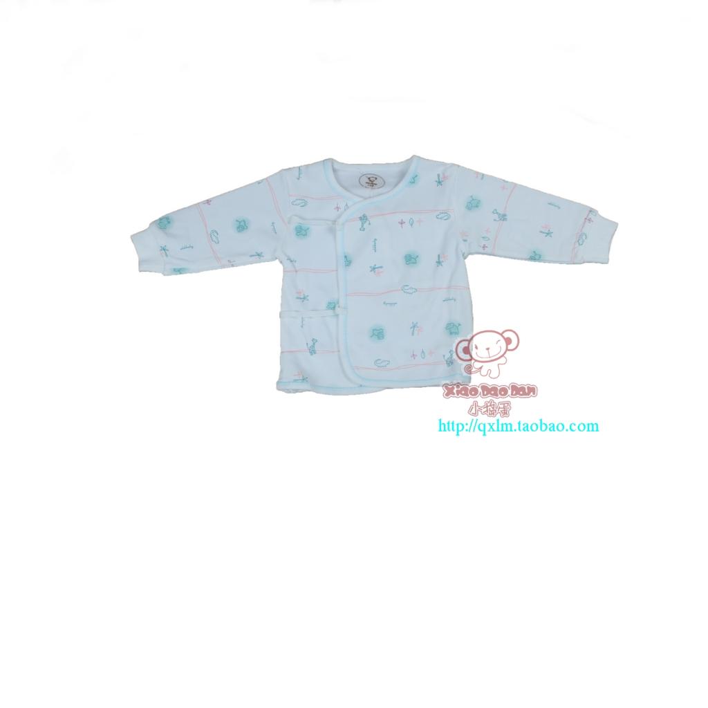 Small print shirt separate underwear 100% cotton underwear long johns 0 - 6 baby