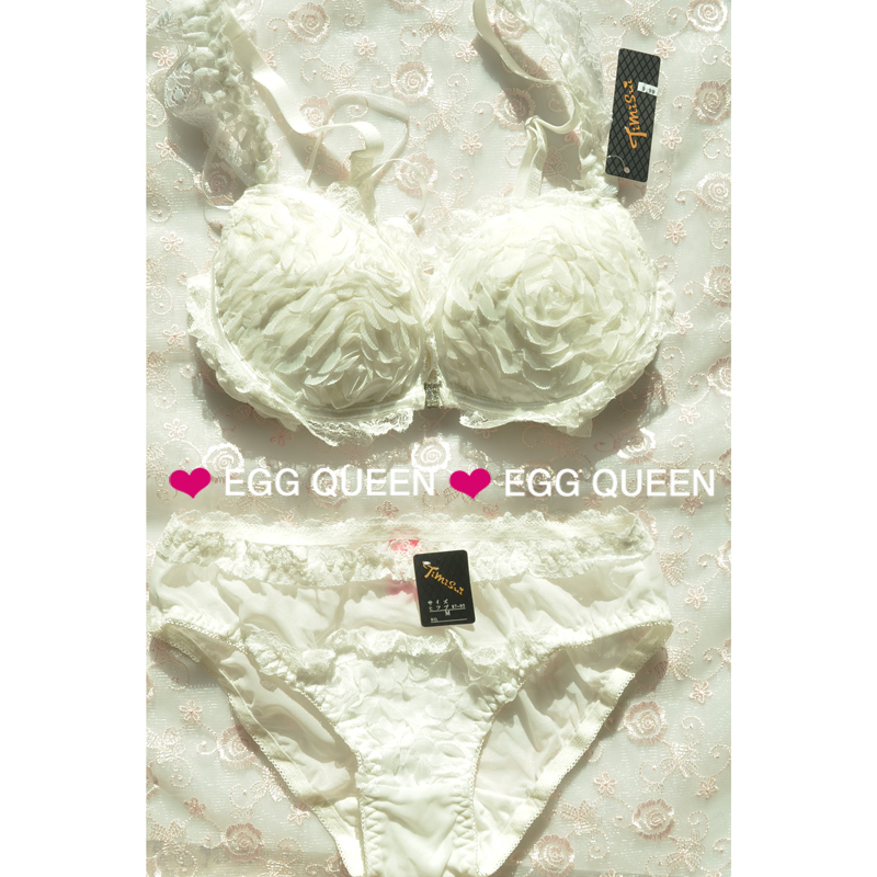 Small push up stereo Women small spring and summer lace flower bra panties set