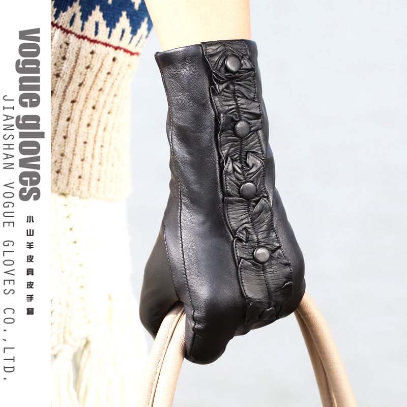 Small suede gloves women's genuine leather gloves leather gloves 9085c