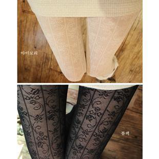 Socks bars slimming lace flower pantyhose white female stockings