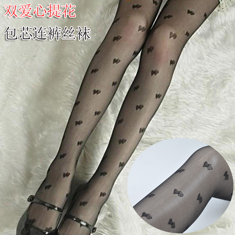 Socks female stockings rompers decorative pattern plus size stockings women's jacquard pantyhose socks spring and autumn