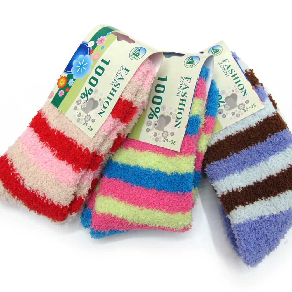 Socks half of cashmere socks female socks knee-high socks autumn and winter thick thermal