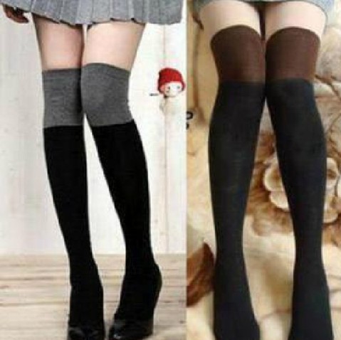 Socks Thigh High Cotton Stockings Thinner Over The Knee