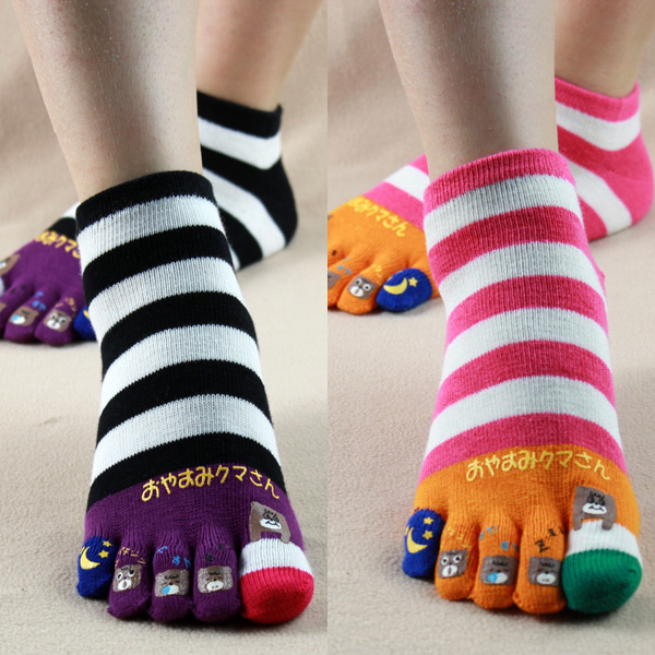 Socks toe socks Women 100% cotton toe socks 100% cotton socks hot-selling 2013